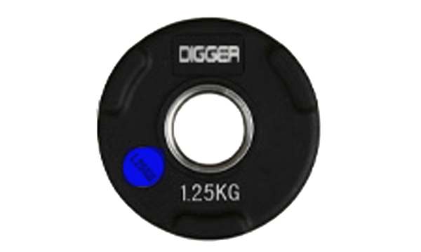 Диск олимпийский обрезиненный 3-х хватовый 1,25 кг Hasttings Digger HD51C1C-1,25