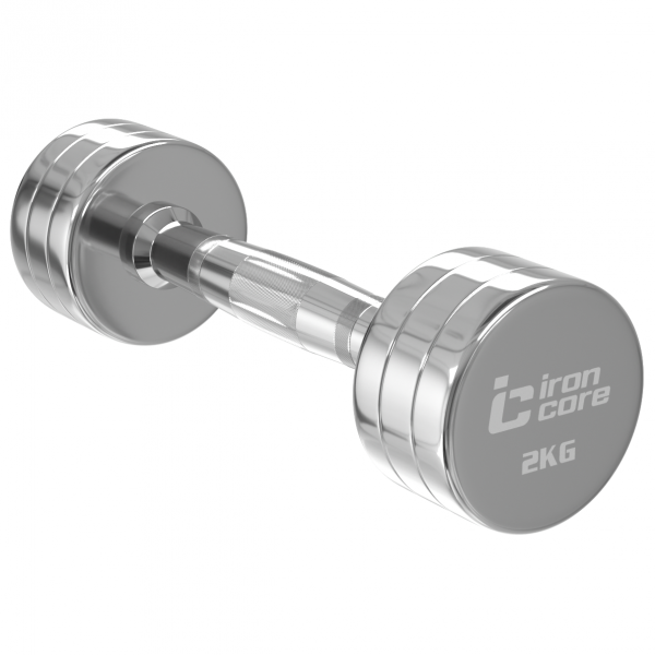 Гантельный ряд хромированный IRON CORE Standard 10 пар 1 - 10 кг IC1025 1-10