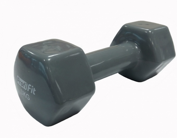Виниловая гантель Profi Fit 3 кг.